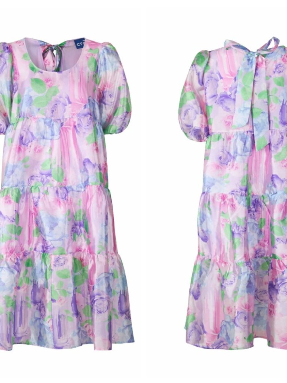 NWOT Cras Copenhagen Lyracras Floral Tiered Dress EU 36 Fits L/XL